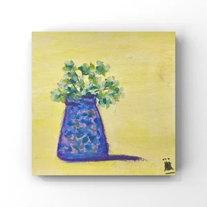 ‘Watercress’Fine Art, Small, illustrative StillLife Original Painting, Unframed - Picture 1 of 7