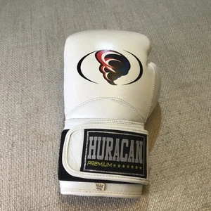 Guantes de Boxeo Huracan Premium 16 Oz Guante de Práctica Izquierdo Cuero Genuino Blanco - Imagen 1 de 6