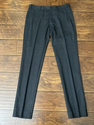 Armani Collezioni Hombres Mezcla de Lana Trabajo Vestido Pantalón Gris Pantalones Talla 36 x 32 Foto 1 de 4