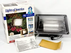 Commercial Fluorescent Outdoor Security Fixture Flood Light 75W Bulb USA NIB - Picture 1 of 20