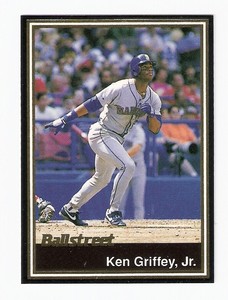 KEN GRIFFEY Jr. 1991 BALLSTREET Black Border #2 Near MINT Seattle FREE SHIPPING