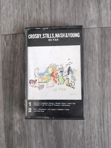 CROSBY, STILLS, NASH & YOUNG SO FAR ON ATLANTIC CASSETTE - Picture 1 of 6