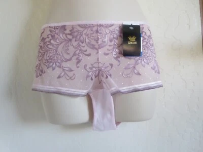  WACOAL #845340 NET EFFECT BOYSHORT PANTY,  SMALL , BALLERINA / MULTI-COLOR, NWT - Image 1 of 4