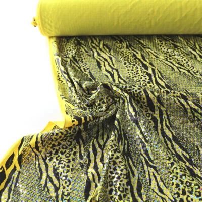 Seltener Pailletten Jersey Kleider Hochzeit Glamour Dekostoff Stoffe Meterware - Bild 1 von 3