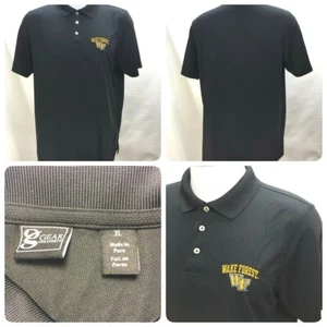 Camisa polo Wake Forest Demon Deacons para hombre talla XL negra equipo para deportes PB - Imagen 1 de 9