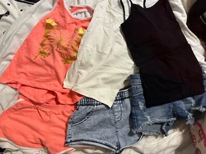 Kidpik Summer Clothes Lot Tank Tops Shorts Girls Size 7/8 7 - Picture 1 of 10