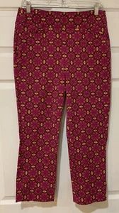 Pantalones al tobillo elásticos florales talla S suaves sin etiquetas con bolsillos - Imagen 1 de 8