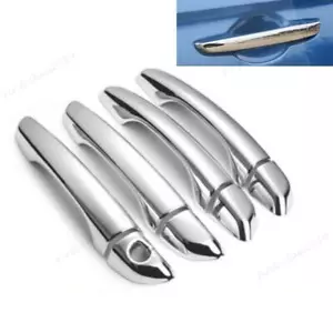 CUBIERTAS DE MANIJA DE PUERTA TRIPLE CROMADAS SIN BOTONES INTELIGENTES Para HYUNDAI SONATA 2015-2019 - Imagen 1 de 6
