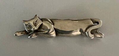 Vintage 1983 Tiffany & Co. Sterling Silver cat pin - Imagem 1 de 3