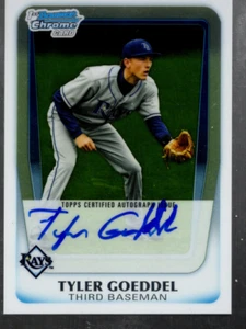 A0151- 2011 Bowman Chrome Draft Prospect Autographs #TG Tyler Goeddel Auto NM-MT - Picture 1 of 2