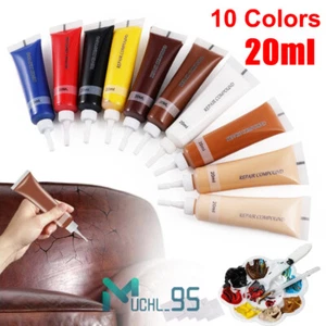 Advanced Leather Repair Kit Filler Vinyl DIY Car Seat Patch Sofa Rip Holes Cream - Picture 1 of 16