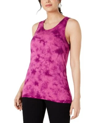 Nueva camiseta sin mangas Ideology para mujer teñida con corbata enrejado, dulce tarta, pequeña Foto 1 de 2