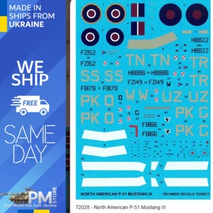 Techmod 72028 1/72 North American P-51 Mustang III Zubehörbausatz - Bild 1 von 4