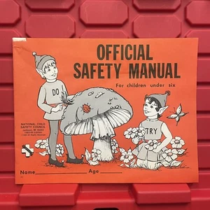 Official Safety Manual Under 6 National Child Safety Council Manual Vintage 1983 - Picture 1 of 2