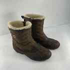 Ugg Brown Leather Shearling Boots Women's Size 8 Preowned