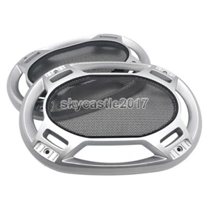 2 pz 6""x9"" 6x9 pollici copertura altoparlante rete metallica griglia decorativa protezione cerchio - Foto 1 di 6