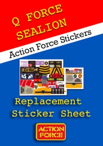 Action Force Sealion Q Force Adesivi di Ricambio Vintage Veicolo Palitoy - Foto 1 di 6