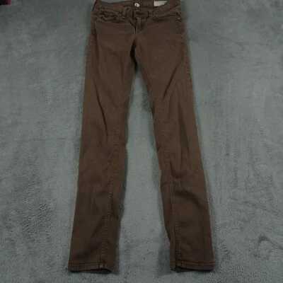 Rag Bone Jeans Womens 26 Brown Skinny Stretch Pockets Denim Modern Preppy - Image 1 of 4