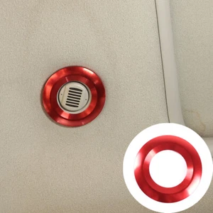 For Hummer H2 2003-2007 Car Roof Microphone Trim Cover Aluminum Alloy Red - Imagen 1 de 11