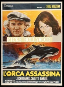 Original ORCA L'orca Assassina Italienisch 55X78 RICHARD HARRIS Charlotte Rampling - Bild 1 von 1