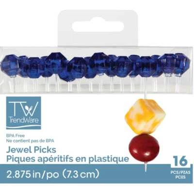 Translucent Blue Jewel Picks 16CT - Image 1 of 2