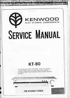 Servizio Manuale Di Istruzioni Per Kenwood Kt-80