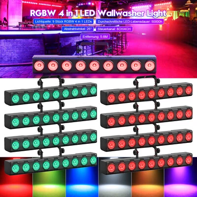 RGBW 135W LED Wall Washer Licht Bar DMX Strobe Bühnenbeleuchtung & Fernbedienung - Bild 1 von 4