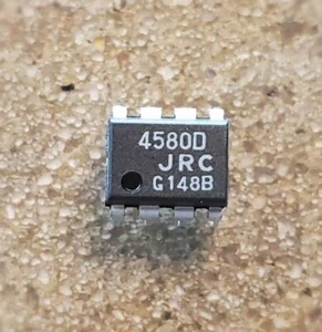JRC NJM4580D Dual Opamp chip audio parts SLEEVES OF 60 NOS - Picture 1 of 2