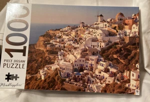 hinkler Mindbogglers 1000 piece Jigsaw Puzzle Santorini The Greek Islands 27x21” - Picture 1 of 5