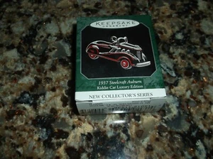 Hallmark Keepsake Miniature Ornament 1937 Steelcraft Auburn NIB Kiddie Car no. 1 - Picture 1 of 6