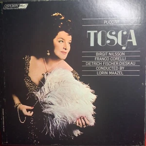 PUCCINI-TOSCA-MAAZEL-NILSSON-CORELLI-ORIGINAL LONDON 2-LP BOX SET-USED-ENGLAND - Imagen 1 de 5