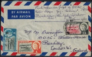 Barbados 1971 First Flight Cover Via BOAC & BWIA Stunning - Picture 1 of 3