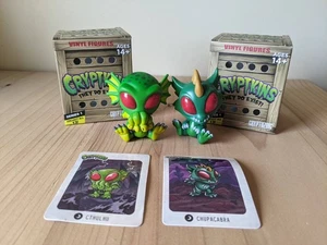 Cryptozoic CRYPTKINS Series 1 CTHULHU & Chupacabra 3" Mini Vinyl Figure Lot of 2 - Picture 1 of 12