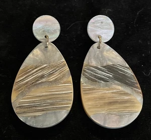 Abstract Tear Drop Earrings - Picture 1 of 2