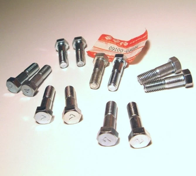 12x Pernos de disco de rotor de freno delantero o trasero Suzuki gs1100 gs1000 gs850 gs750 oem gs Foto 1 de 1