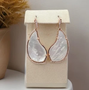 Kendra Scott Tinley Drop Earrings,Mother of Pearl, Rose Gold tone, $120 - Picture 1 of 12