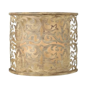 Vintage Wandleuchte Metal Paño Blendarm Ornamento Aplique Salón Pasillo - Imagen 1 de 1