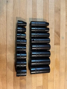 Husky 3/8 in. Drive Standard SAE 6-Point Impact Socket Set (9-Piece) - Picture 1 of 7