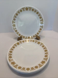 Vintage Corelle Butterfly Gold Dinner Plates 10 1/4" Harvest Yellow Lot Of 5 - Picture 1 of 4