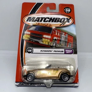 Matchbox 2000 Plymouth Prowler #58 Gold Logo - Picture 1 of 4