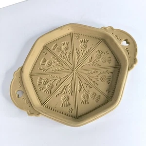 Vintage seltene Keramik Ton braune Tasche Plätzchen Kunst Landhaus Land Shortbread Pfanne - Bild 1 von 12