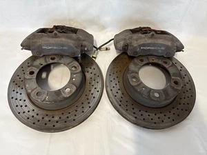 PORSCHE BOXSTER CAYMAN 987 2005-2008 FRONT BRAKE CALIPERS BREMBO DISCS ROTORS - Picture 1 of 18