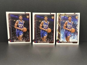 2025-26 Topps Basketball VJ Edgecombe RC 3-Card Lot Base / Companion / Holiday - Bild 1 von 2