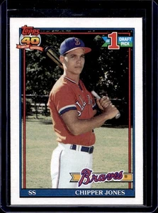 1991 Topps Chipper Jones Rookie RC #333 Braves - Picture 1 of 2