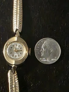 Vintage Ladies Buren 17 Jewel 10K RGP Mechanical Wind Watch Still keeps time - Picture 1 of 7