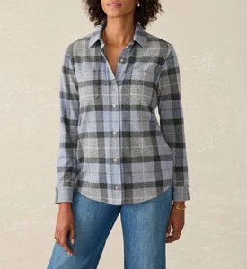 Faherty Legend Sweater Shirt True North Plaid Sz. M NWOT MSRP $178 - Picture 1 of 11
