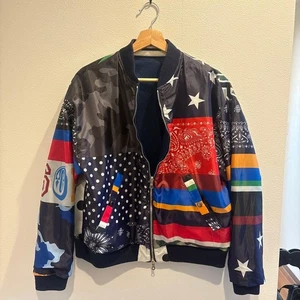 SOPHNET Reversible Souvenir Jacket Navy M Nylon Used - Picture 1 of 5