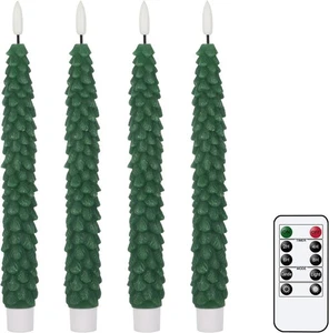Velas cónicas sin llama para árbol de Navidad GenSwin parpadeantes con control remoto 4-verde  - Imagen 1 de 5