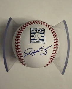 Ivan Rodriguez Texas Rangers Autographed Hall Of Fame Baseball Pudge JSA COA - Picture 1 of 2