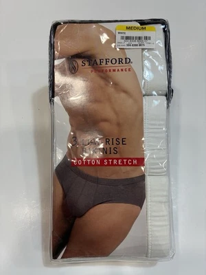 New Stafford Men's Performance 3 Pack Bikinis de talle bajo Ropa interior Mediana Foto 1 de 2